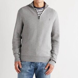 Polo Ralph Lauren zip grey small s Pima cotton